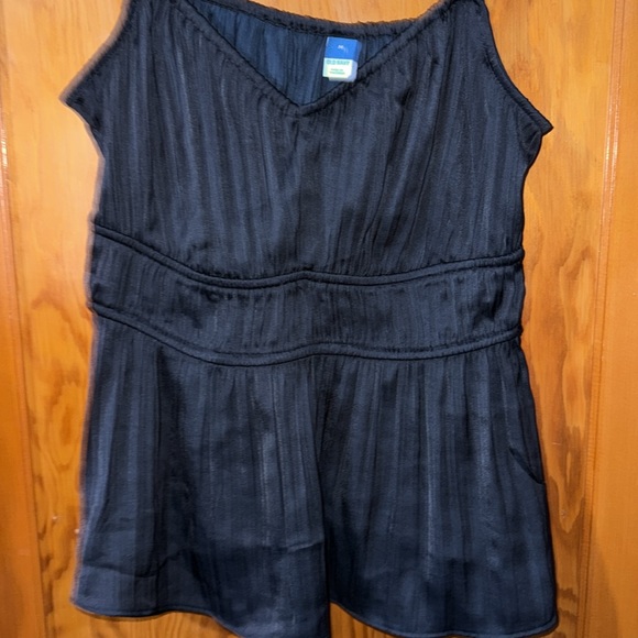 Old Navy Navy Blue Pleated Top - Picture 3 of 5
